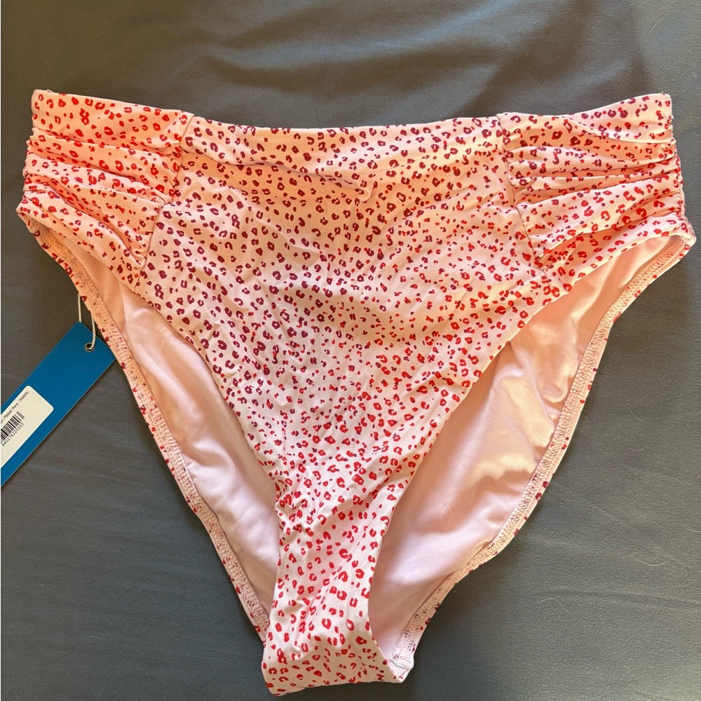 Maasai Mara Ruched High-Waist Bikini Bottom